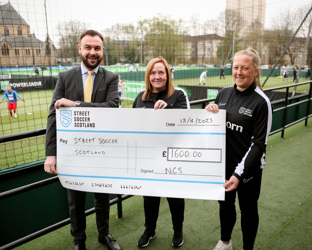 Charity Donation Street Soccer Scotland